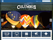 Tablet Screenshot of columbuscityhall.com